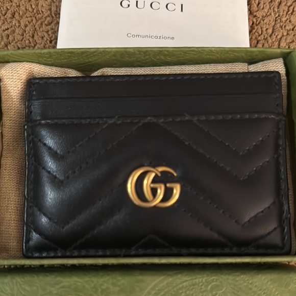Gucci Black Leather Card Holder - Picture 2 of 6